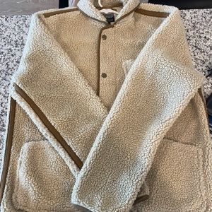 J Crew Men’s Sherpa front zip fleece